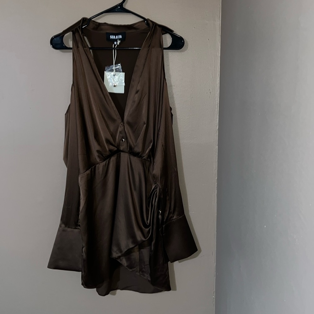 SER.O.YA - Shea Silk Dress - Size Medium - Picture 6 of 7